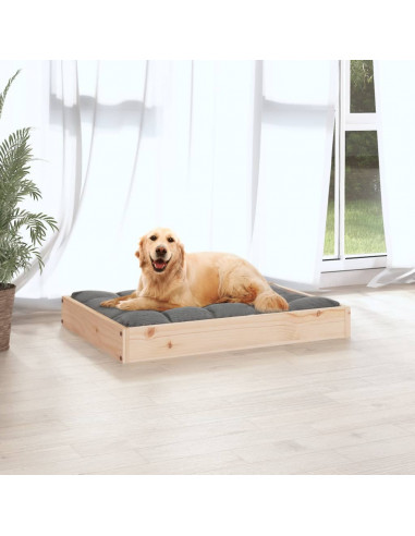 Cuccia per Cani 71,5x54x9 cm in Legno Massello di Pino