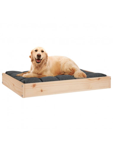 Cuccia per Cani 71,5x54x9 cm in Legno Massello di Pino