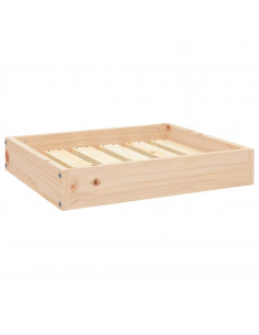 Cuccia per Cani 51,5x44x9 cm in Legno Massello di Pino