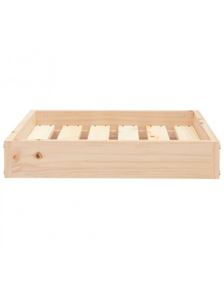 Cuccia per Cani 51,5x44x9 cm in Legno Massello di Pino