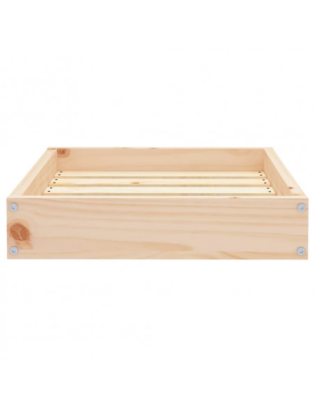 Cuccia per Cani 51,5x44x9 cm in Legno Massello di Pino