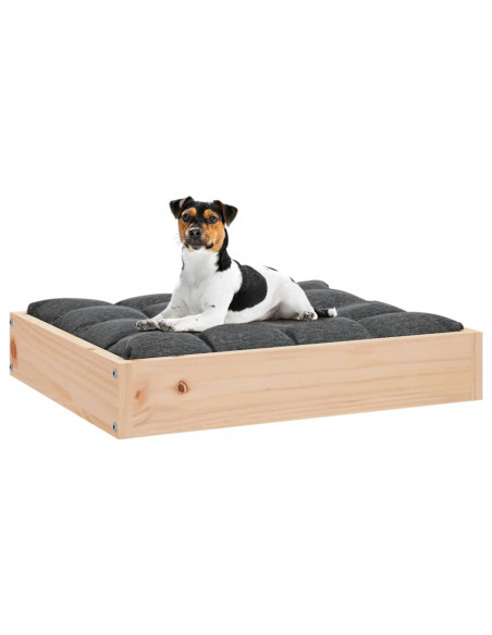Cuccia per Cani 51,5x44x9 cm in Legno Massello di Pino