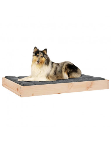 Cuccia per Cani 91,5x64x9 cm in Legno Massello di Pino