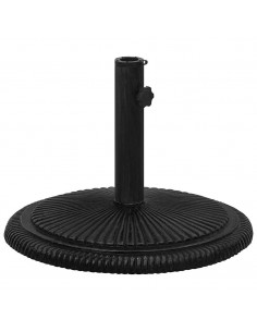 Base per Ombrellone Nera 45x45x30 cm in Ghisa