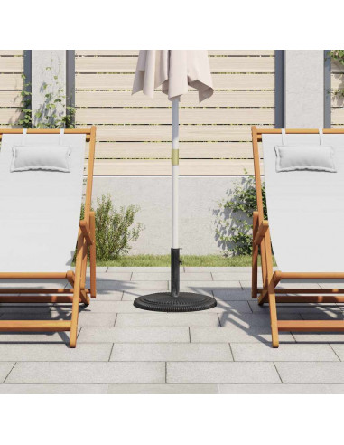 Base per Ombrellone Nera 45x45x30 cm in Ghisa