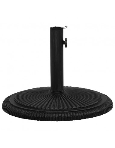 Base per Ombrellone Nera 45x45x30 cm in Ghisa