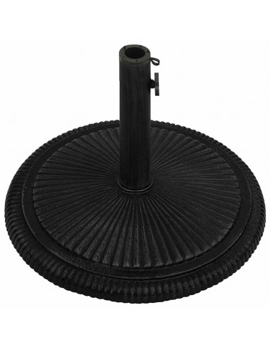 Base per Ombrellone Nera 45x45x30 cm in Ghisa