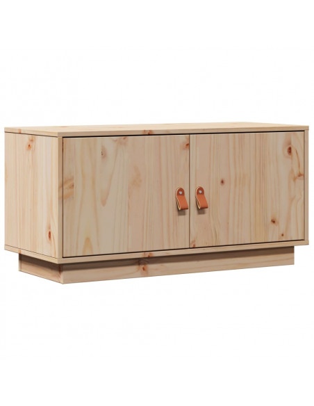 Mobile Porta TV 80x34x40 cm in Legno Massello di Pino