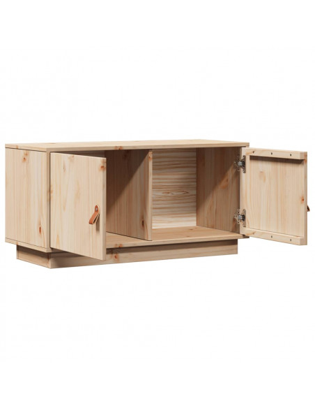 Mobile Porta TV 80x34x40 cm in Legno Massello di Pino