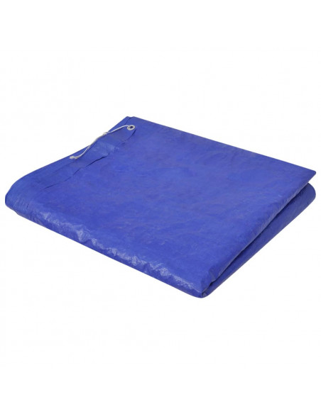 Coperture per Piscina 2 pz PE Rettangolari 90 g/mq 540x270 cm