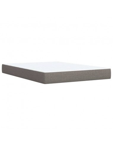 Giroletto a Molle con Materasso Tortora 140x190 cm in Tessuto
