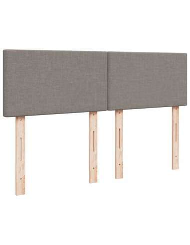 Giroletto a Molle con Materasso Tortora 140x190 cm in Tessuto