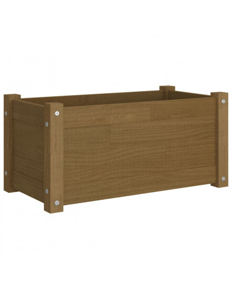 Fioriera da Giardino Miele 60x31x31 cm in Massello di Pino