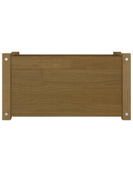Fioriera da Giardino Miele 60x31x31 cm in Massello di Pino