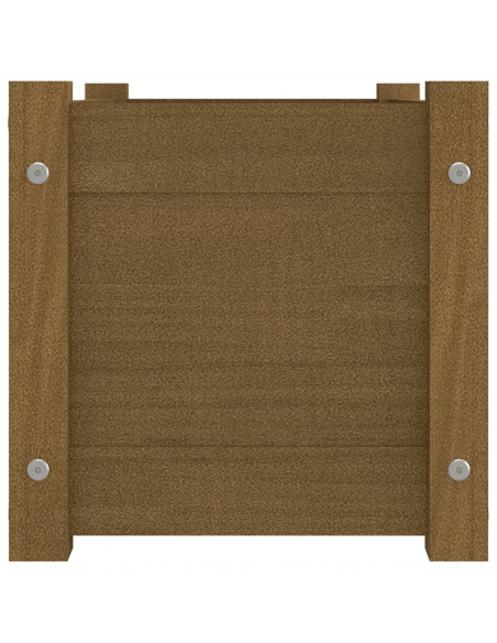 Fioriera da Giardino Miele 60x31x31 cm in Massello di Pino
