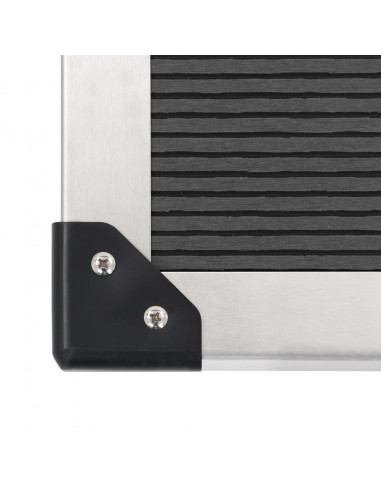 Doccia da Esterno con Piatto in WPC Acciaio Inossidabile