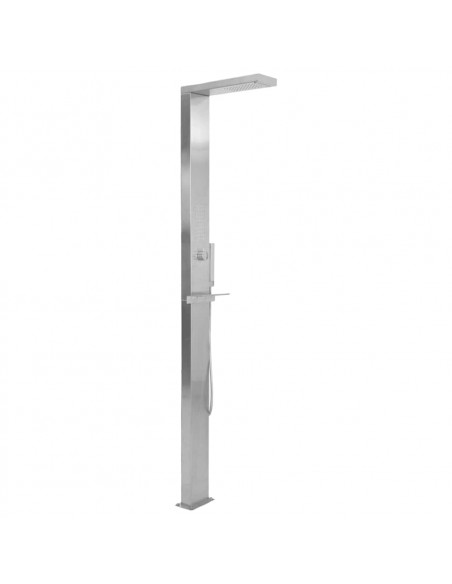 Doccia da Giardino in Acciaio Inox Quadrata