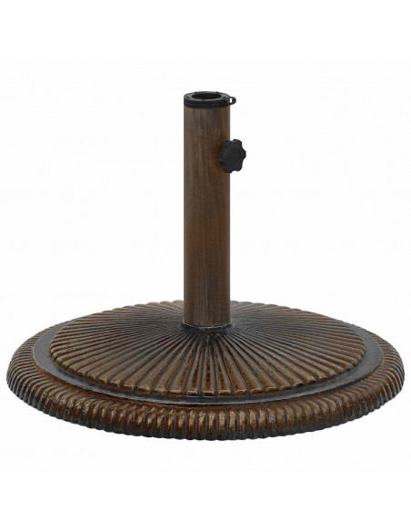 Base per Ombrellone Bronzo 45x45x30 cm in Ghisa