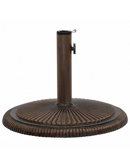Base per Ombrellone Bronzo 45x45x30 cm in Ghisa