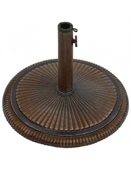 Base per Ombrellone Bronzo 45x45x30 cm in Ghisa