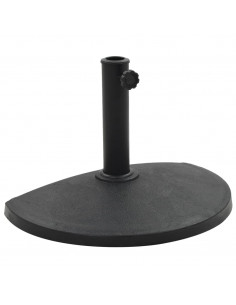 Base per Parasole Semicircolare in Poliresina 9 kg Nero