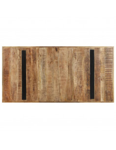 Tavolo da Pranzo 160x80x76 cm in Legno Massello di Mango Grezzo