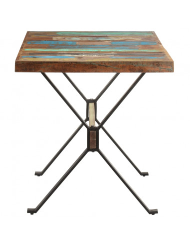Tavolo da Pranzo 140x70x76 cm in Legno Massello di Recupero