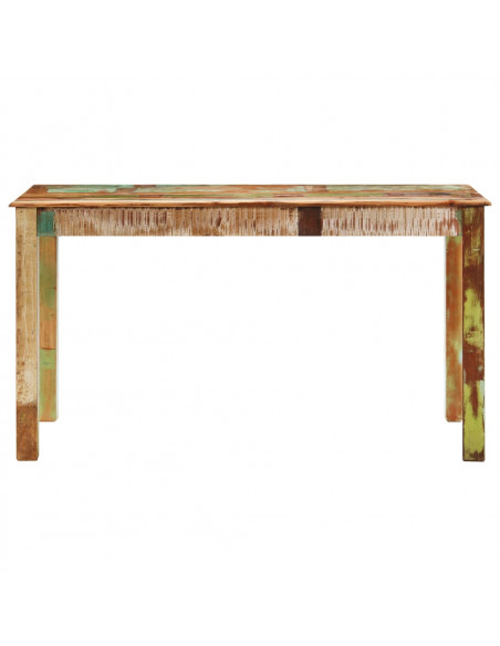 Tavolo da Pranzo in Legno Massello di Recupero 140x70x76 cm