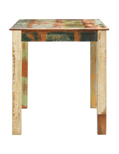 Tavolo da Pranzo in Legno Massello di Recupero 140x70x76 cm