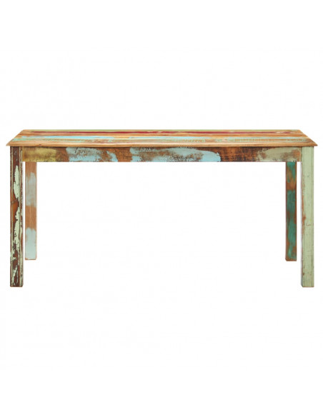 Tavolo da Pranzo in Legno Massello di Recupero 160x80x76 cm