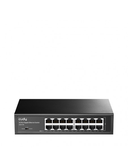 SWITCH 16P GIGABIT VLAN EXT 250MT UNMANAGED DESK/RACK 802,1P QOS