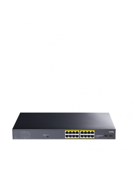 SWITCH 18P RJ45 POE+ 2P GIGABIT SFP 200W POWER SUPPLY DEFAULT/VLAN/EXT