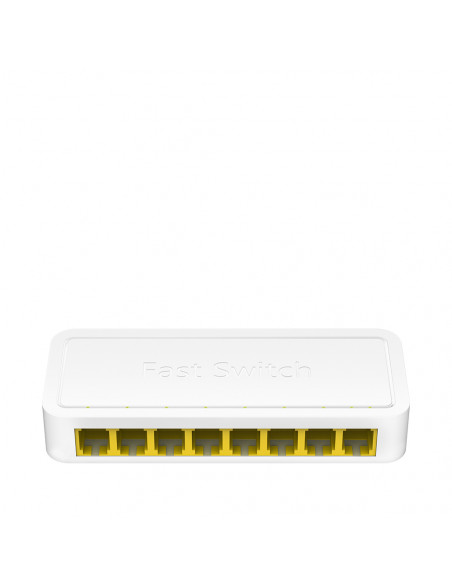 SWITCH 8P 10/100MBPS 5P FASTETH PLASTIC CASE MAX 0.9W UNMANAGED