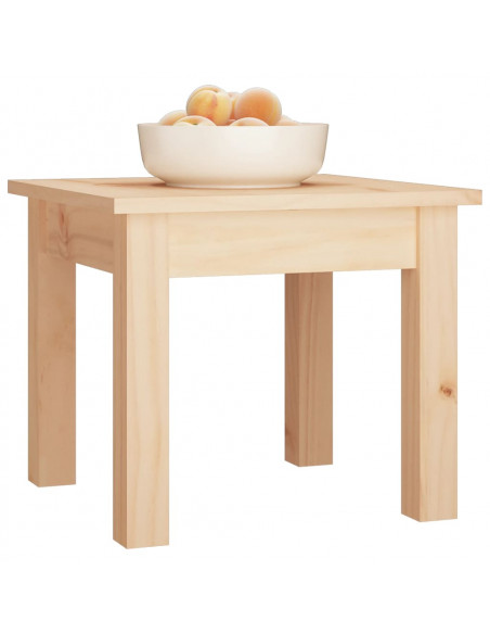 Tavolino da Salotto 35x35x30 cm Legno Massello di Pino
