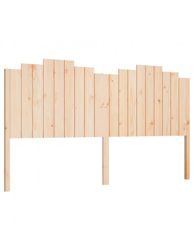 Testiera per Letto 186x4x110 cm in Legno Massello di Pino