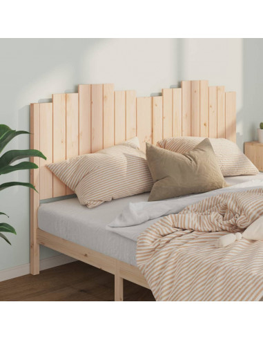 Testiera per Letto 186x4x110 cm in Legno Massello di Pino