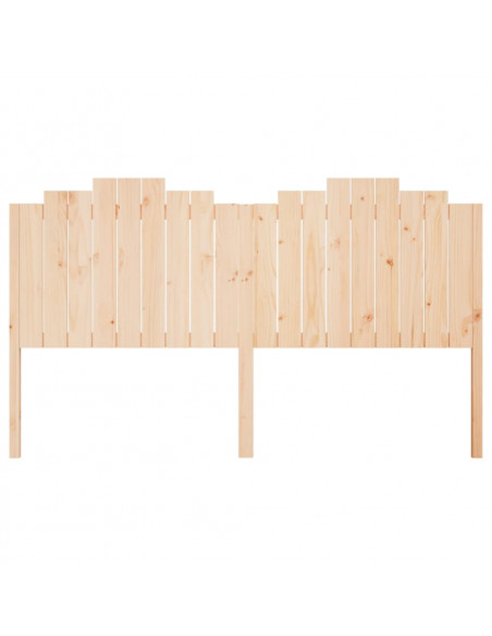 Testiera per Letto 186x4x110 cm in Legno Massello di Pino