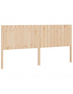 Testiera per Letto 185,5x4x100 cm in Legno Massello di Pino 2