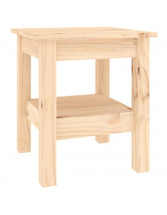 Tavolino da Salotto 35x35x40 cm Legno Massello di Pino 2
