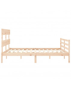 Giroletto con Testiera King Size in Legno Massello 2