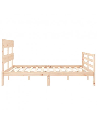 Giroletto con Testiera King Size in Legno Massello