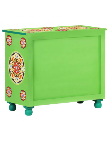 Credenza Dipinta a Mano Multicolore 70x35x60 cm Legno di Mango