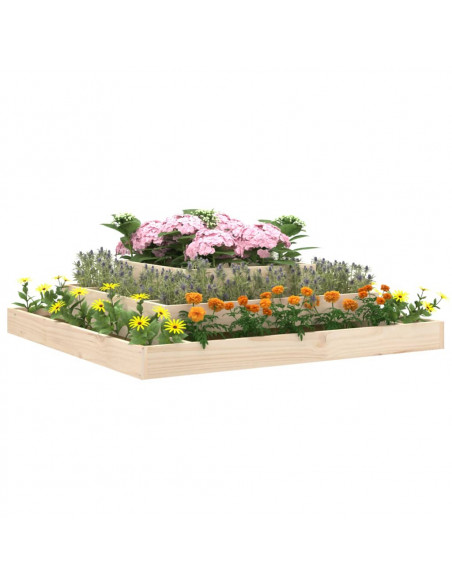 Fioriera 110x110x27 cm in Legno Massello di Pino