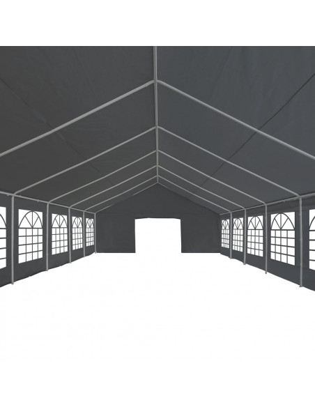Tendone per Feste in PE 6x12 m Grigio