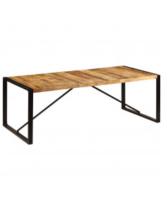 Tavolo da Pranzo 220x100x75 cm in Legno Massello di Mango 2