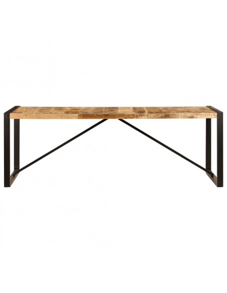 Tavolo da Pranzo 220x100x75 cm in Legno Massello di Mango