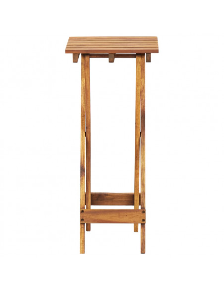 Piedistallo per Piante 30x30x67 cm in Massello d'Acacia