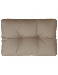 Cuscino per Pallet Tortora 60x40x12 cm in Tessuto