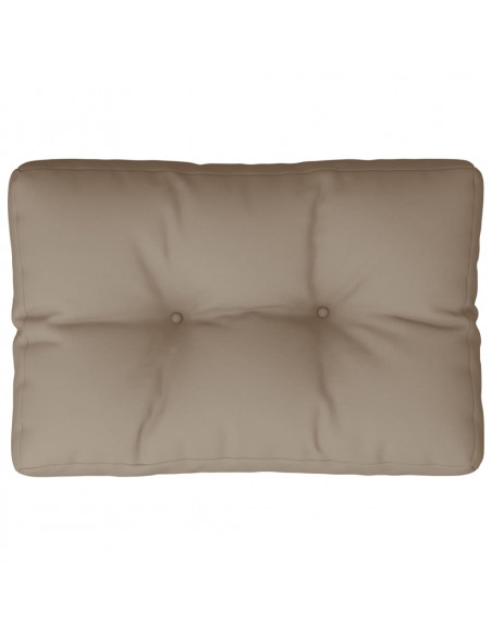 Cuscino per Pallet Tortora 60x40x12 cm in Tessuto