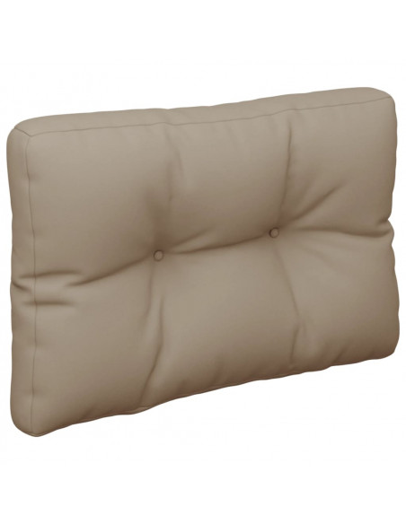 Cuscino per Pallet Tortora 60x40x12 cm in Tessuto